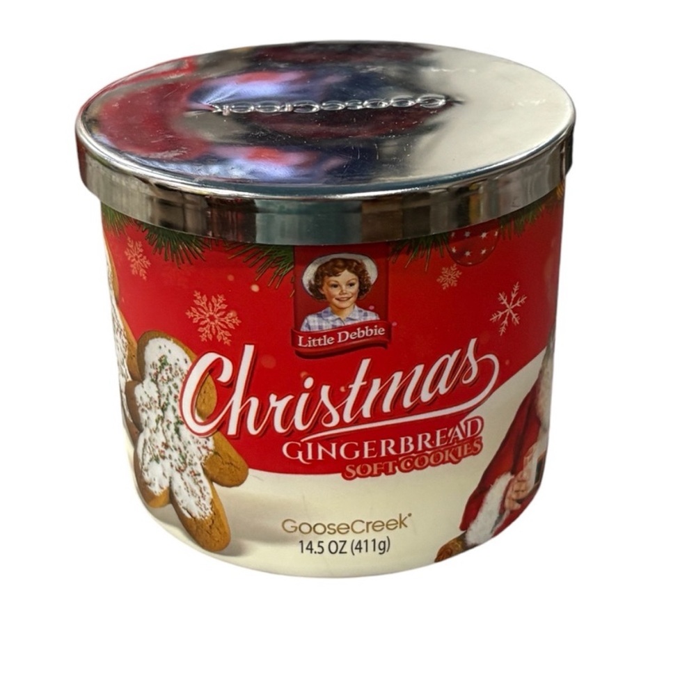 Viral Christmas Gingerbread Soft Cookie Little Debbie Candle 14.5 Oz 3 Wick New